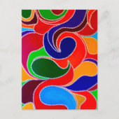 オーストラリア先住民レインボードリームタイムプリント ポストカード (正面)