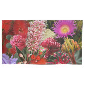 オーストラリア先住民ワイルドフラワーキング 枕カバー (正面左)