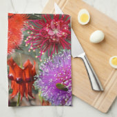 オーストラリア先住民ワイルドフラワーティー/ キッチンタオル (四つ折り)