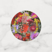 オーストラリア先住民ワイルドフラワーテーブル コンフェッティ (スモール正面)