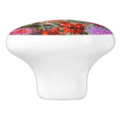 オーストラリア先住民ワイルドフラワーラウンド セラミックノブ (側面)