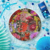 オーストラリア先住民ワイルドフラワーラージ9" ペーパープレート (パーティー)