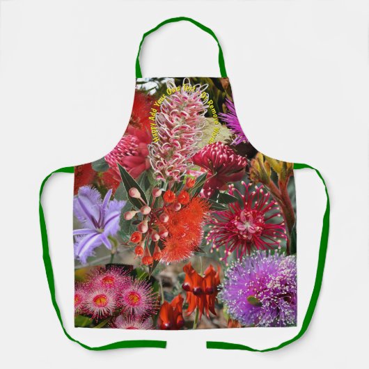 オーストラリア先住民野生の花 エプロン (正面)