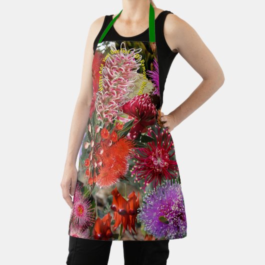 オーストラリア先住民野生の花 エプロン (インサイチュ)