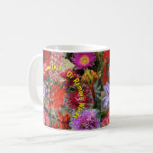 オーストラリア先住民野生の花 コーヒーマグカップ (正面左)