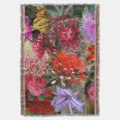 オーストラリア先住民野生の花 スローブランケット (正面縦)