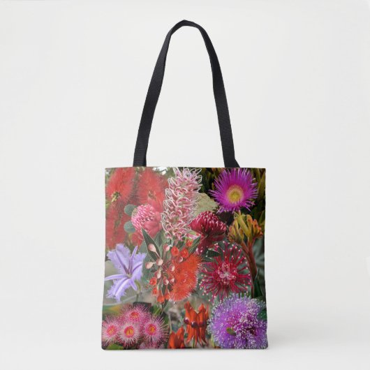 オーストラリア先住民野生の花 トートバッグ (正面)