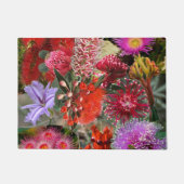 オーストラリア先住民野生の花 ドアマット (正面)