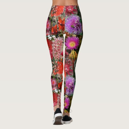 オーストラリア先住民野生の花 レギンス (裏面)