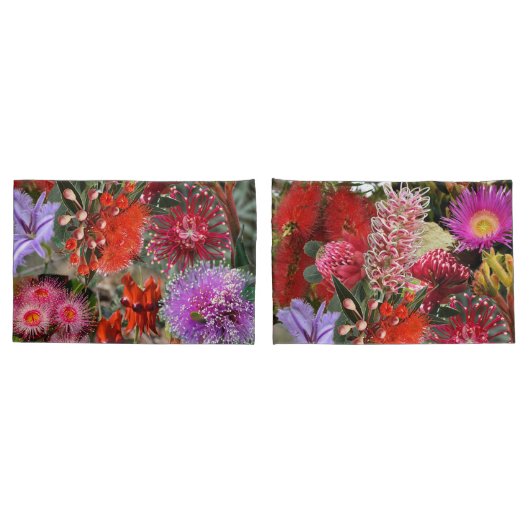 オーストラリア先住民野生の花 枕カバー (バックセット)