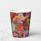 オーストラリア先住民野生の花 紙コップ (裏面)