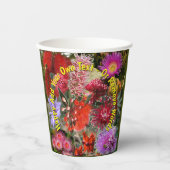オーストラリア先住民野生の花 紙コップ (正面)