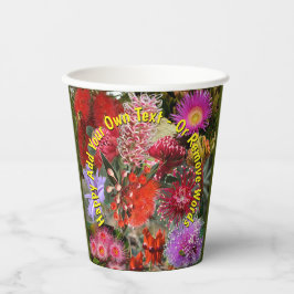 オーストラリア先住民野生の花 紙コップ