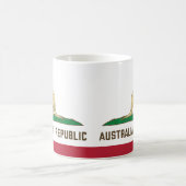 オーストラリア共和国カリフォルニア州旗カンガルー コーヒーマグカップ (中央)