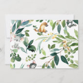 オーストラリア動物かわいいコアラ1歳の誕生日の写真 招待状 (裏面)