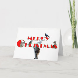 オーストラリア動物が付いているクリスマスカード シーズンカード