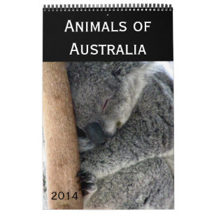 オーストラリア動物の写真撮影2014年 カレンダー