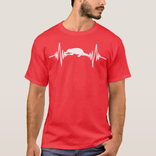 オーストラリア動物ハートビートギフトプラチプス Tシャツ