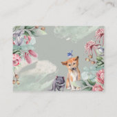 オーストラリア動物フローラ緑おむつラッフル エンクロージャーカード (裏面)