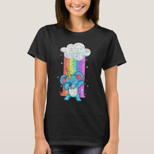 オーストラリア動物レインボーコアラコーンダビングコアラU Tシャツ