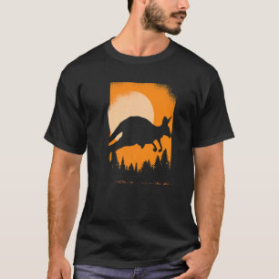 オーストラリア動物園動物レトロカンガルー Tシャツ