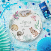 オーストラリア動物園動物誕生日 ペーパープレート (パーティー)