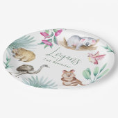 オーストラリア動物園動物誕生日 ペーパープレート (アングル)