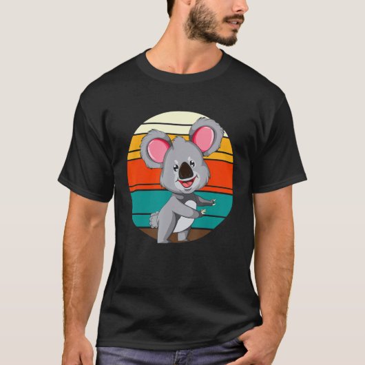 オーストラリア動物園飼育員コアラベアレトロコアラ Tシャツ (正面)