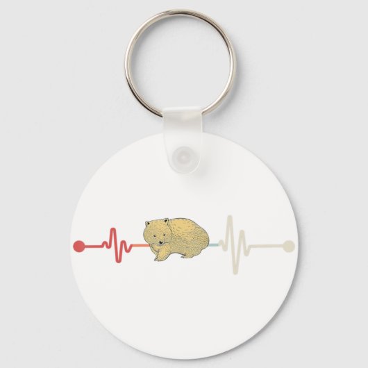 オーストラリア動物心拍オーストラリア野生動物 キーホルダー (正面)