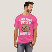 オーストラリア動物愛好家ウォンバット Tシャツ (正面フル)