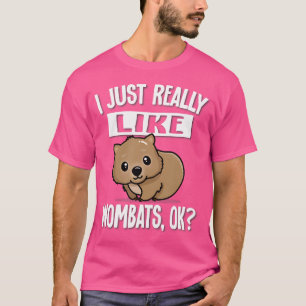 オーストラリア動物愛好家ウォンバット Tシャツ