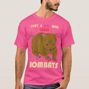 オーストラリア動物愛好家オーストラリアかわいいウォンバット Tシャツ