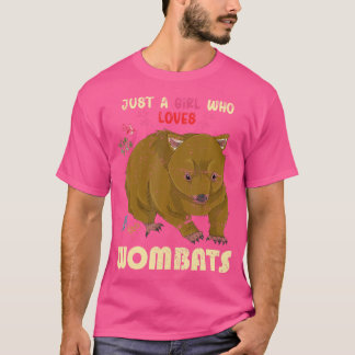 オーストラリア動物愛好家オーストラリアかわいいウォンバット Tシャツ