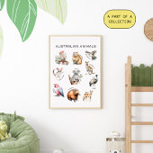 オーストラリア動物教育ポスター ポスター