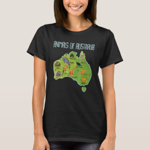 オーストラリア動物教育動物 Tシャツ