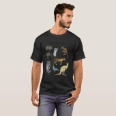 オーストラリア動物界の動物の教育 Tシャツ (正面フル)