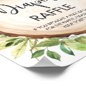 オーストラリア動物緑のベビーおむつラッフル ポスター (角)