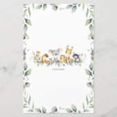 オーストラリア動物緑のベビー言葉スクランブル (裏面)