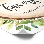 オーストラリア動物緑の赤ちゃんシャワーの好意 ポスター (角)