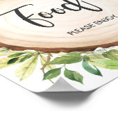 オーストラリア動物緑の赤ちゃんシャワー食品の看板 ポスター (角)