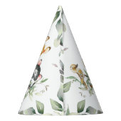 オーストラリア動物緑1stバースデーボーイガール パーティーハット (裏面)