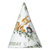 オーストラリア動物緑1stバースデーボーイガール パーティーハット (右)