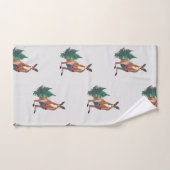 オーストラリア動物芸術カンガルー バスタオルセット (ハンドタオル)