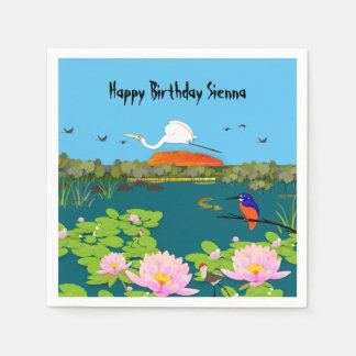 オーストラリア北部の熱帯カラフル景観 スタンダードカクテルナプキン