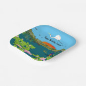 オーストラリア北部の熱帯カラフル景観 ペーパープレート (傾斜あり)