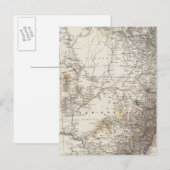 オーストラリア南東部の地図 ポストカード (正面/裏面)