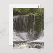 オーストラリア南部タスマニアのオアシス滝 ポストカード (正面/裏面)