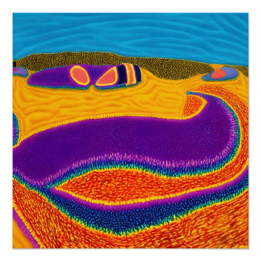 オーストラリア原住民抽象アート Vol 02 ポスター (正面)