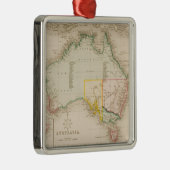 オーストラリア及びニュージーランドの地図 メタルオーナメント (右)