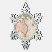 オーストラリア及び南西の太平洋 スノーフレークピューターオーナメント (右)